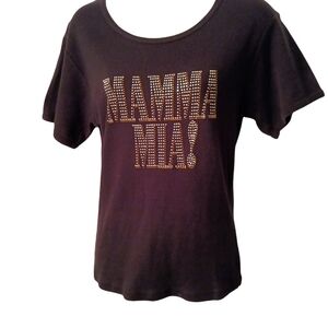 Mama Mia bejeweled shirt